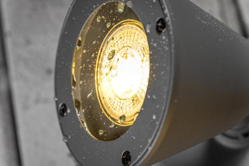 Decor Lustar de grădină LUSTINO-D GU10 MAX.20W IP44 AC220-240V 50-60Hz lampa de perete inferioară în culoarea grafitului 1208964032