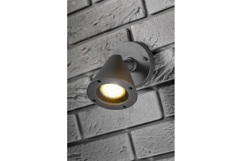 Decor Lustar de grădină LUSTINO-D GU10 MAX.20W IP44 AC220-240V 50-60Hz lampa de perete inferioară în culoarea grafitului 1208964032