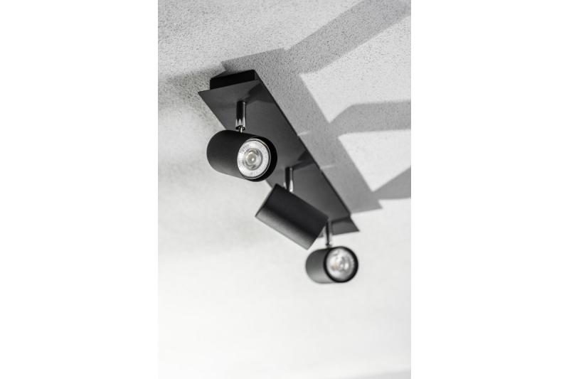 Decor Lustră de tavan VENETO IP20 max. 20W 3 x GU10 rotundă neagră 1208964040