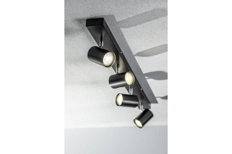 Decor Lustră de tavan VENETO IP20 max. 20W 4 x GU10 rotundă neagră 1208964042