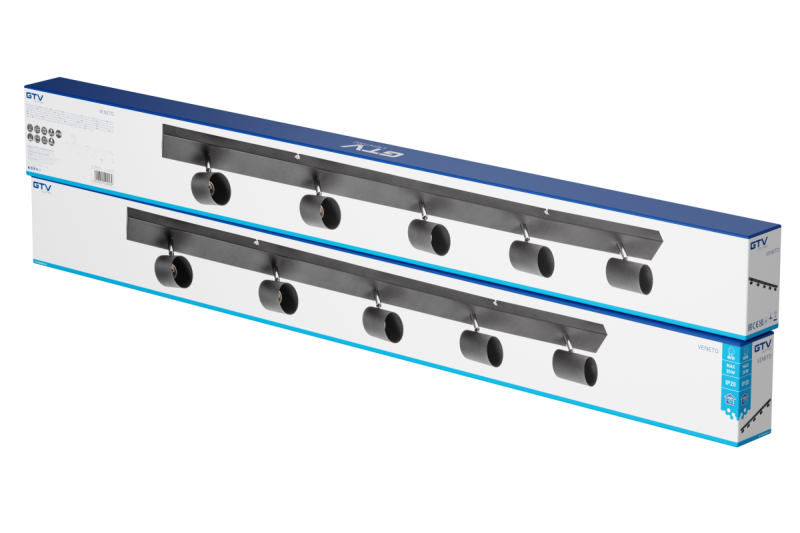 Decor Lustră de tavan VENETO IP20 max. 20W 5 x GU10 rotundă neagră 1208964044