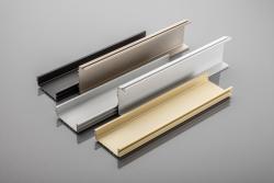 Profil de aluminiu, sistem fără mâner VELLO cu funcție LED, C, inox, lungime 3 m 1208964209