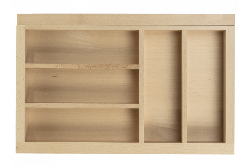 Decor Cutle Tavă pentru tacâmuri Raft pentru tacâmuri reglabil Culoare: Fag 1208966290