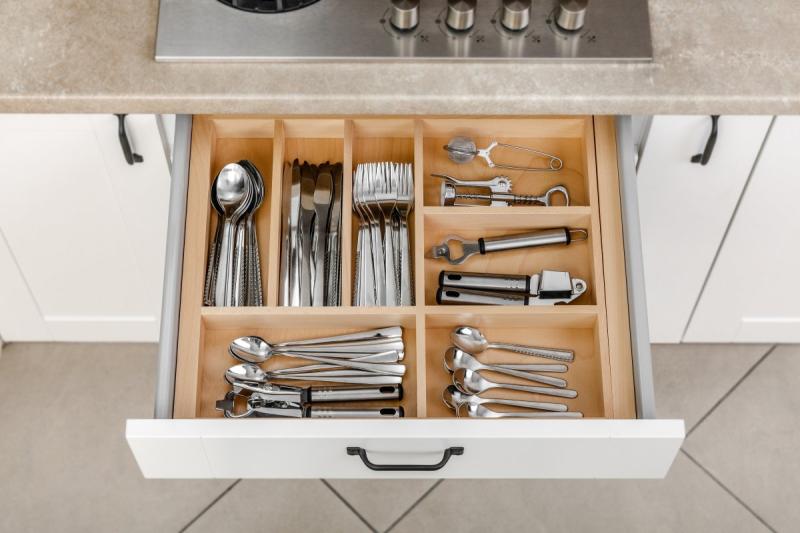 Decor Cutle Tăvițe pentru tacâmuri Bucătărie Inserție reglabilă pentru dulapuri de 600-1000mm 1208966291