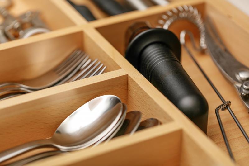 Decor Cutle Tăvi de Tacâmuri Bucătărie Organizator Tacâmuri Reglabil 1208966292