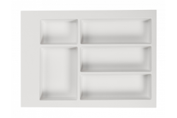 Decor Cutle Tăvițe pentru Tacâmuri Insert pentru Sertarul de Bucătărie 400 Alb 1208966373