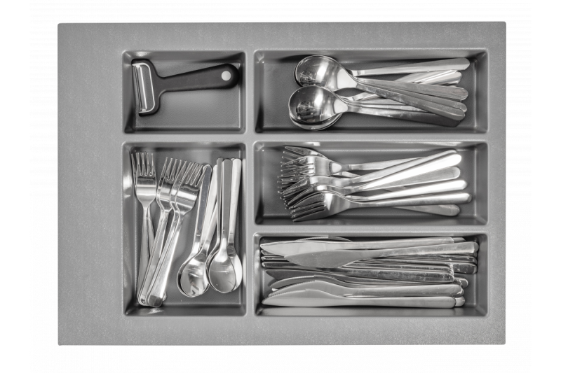 Decor Cutle Tăviță pentru tacâmuri Inserție pentru sertarul de bucătărie 400 Antracit 1208966374