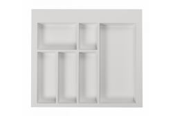 Decor Cutle Tăviță pentru tacâmuri, inserție pentru sertarul de bucătărie 600 Alb 1208966377