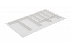 Decor Cutle Tăviță pentru tacâmuri Insert pentru sertar de bucătărie 900 Alb 1208966381