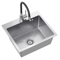 Quadri Dixton 50 set met RVS spoelbak 500x450 mm met kraangat opbouw en RVS Bristol keukenkraan

Vertaling:
Set Quadri Dixton 50 cu chiuvetă din inox 500x450 mm cu orificiu pentru robinet și 