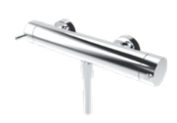 Waterevolution Flow thermostaatkraan voor douche met douchegarnituur zwart T140TNPR