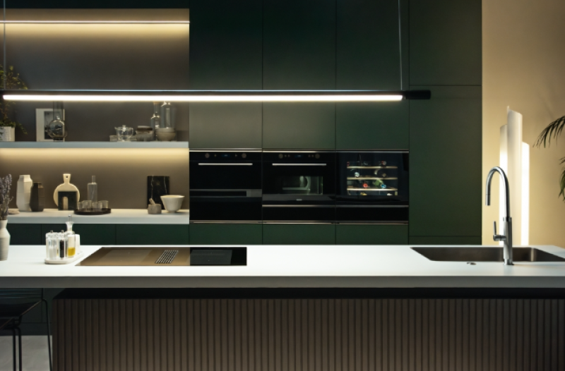 Franke Mythos Masterpiece Baterie de bucătărie cu duză in forma de J și retractabilă complet din oțel inoxidabil 115.0711.554