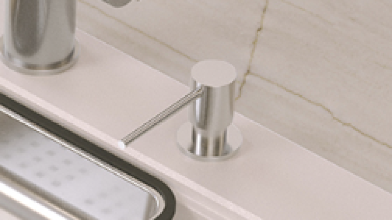 Quadri Luxor Dispenser de Săpun încorporat negru, reîncărcabil de sus 1208967509