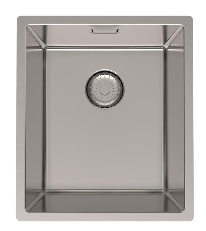 Pure.Sink Prestige chiuvetă din inox 34x40 cm, rază de 10 mm, montare sub blat, la același nivel cu blatul și deasupra blatului PPG3440-02.