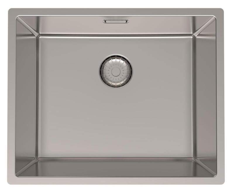Pure.Sink Prestige chiuvetă din inox 50x40 cm rază de 10 mm montaj sub-blat, la nivel și pe blat PPG5040-02