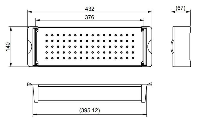 Pure.Sink Prestige bazin de inserție pentru chiuvetă Gun Metal PPGCL40-61