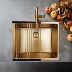 Pure.Sink Prestige suport mat pentru chiuvetă Aur PPGRM40-60
