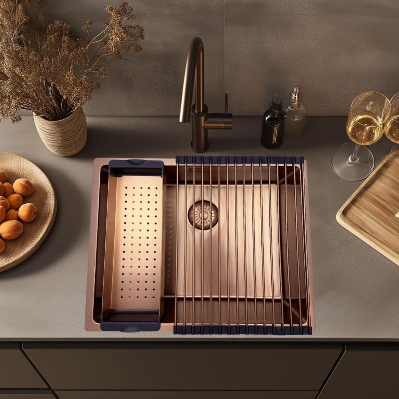 Pure.Sink Prestige covoraș pentru chiuvetă Cupru PPGRM40-62