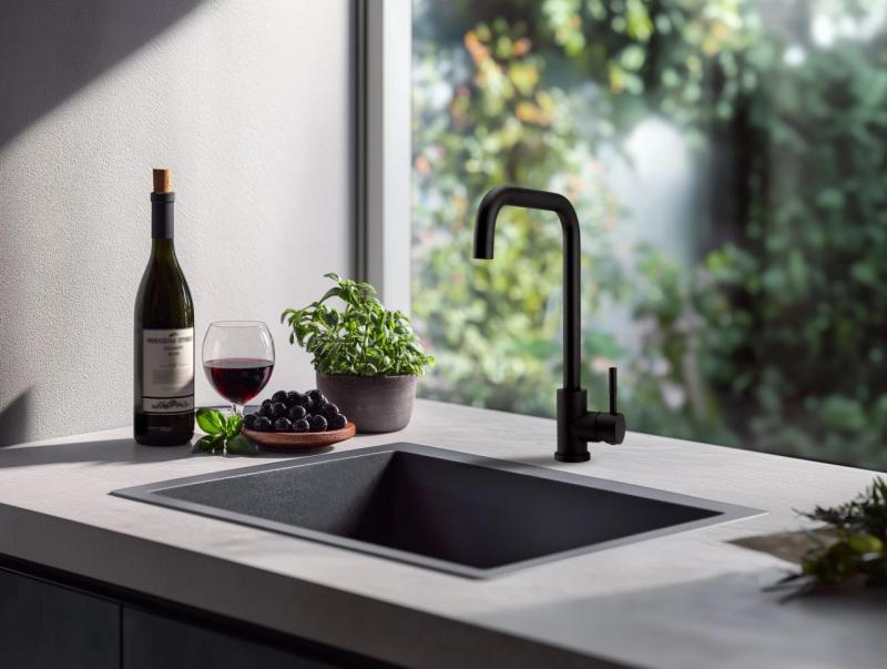 Pure.Sink Elite Steel Pure robinet de bucătărie negru mat PS8010-10