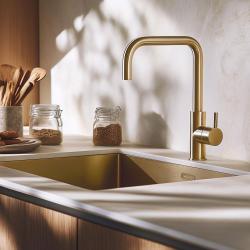 Pure.Sink Elite Steel Pure robinet de bucătărie PVD aur periat PS8010-60