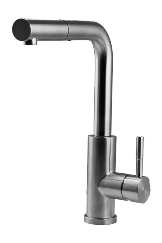 Pure.Sink Elite Steel Spark-S robinet de bucătărie din oțel inoxidabil cu duză extensibilă PS8041-02