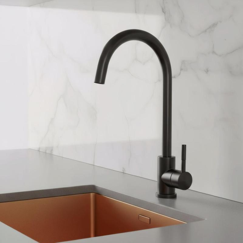 Pure.Sink Elite Steel Stream robinet de bucătărie Negru mat PS8044-10