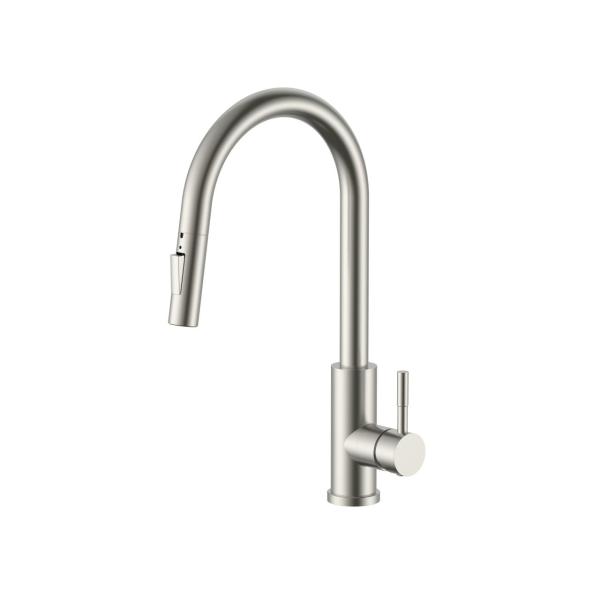 Ausmann Elite Steel Stream-S kraan de bucătărie din oțel inoxidabil cu gura de scurgere extensibilă PS8045-02