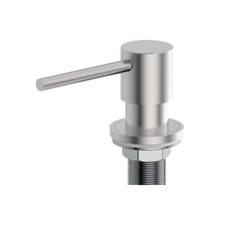 Pure.Sink Elite Steel Shine dispenser pentru săpun încorporabil din oțel inoxidabil, reîncărcabil de sus PS9010-02.