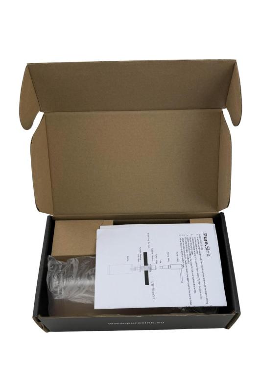 Pure.Sink Elite Steel Shine încorporat Dozator de săpun PVD Gun Metal reîncărcabil de sus PS9010-61