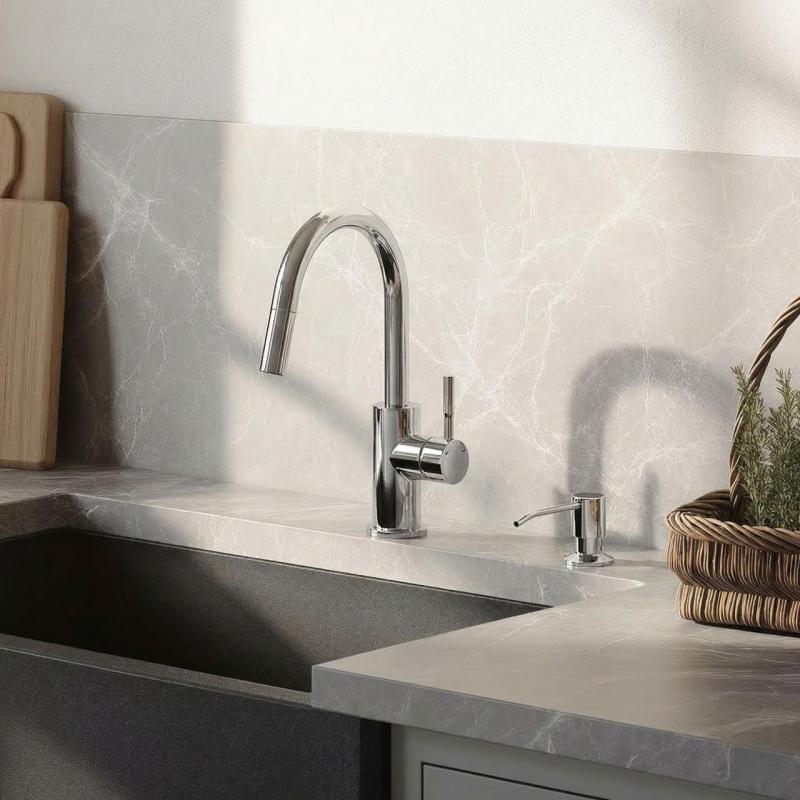 Quadri Manchester Dispenser pentru Săpun Încorporat Crom - Reîncărcabil de Sus 1208967654