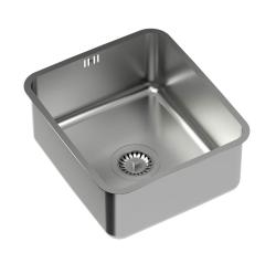 Aquadesign Oxford chiuvetă din inox 35x40cm montare sub blat cu dop din inox - 1208967761