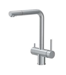 Quadri Ellesmere Robinet de bucătărie din oțel inoxidabil cu 3 căi și conexiune suplimentară pentru apă filtrată 1208967782