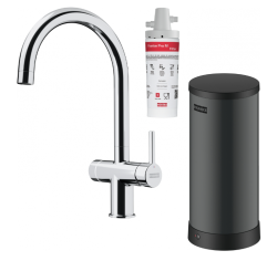 Franke Maris waterhub 7l boiler 3-1 cu robinet electronic pentru apă clocotită cu Touch, crom, cu set de amestecare waterhub 1208967852