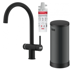 Franke Maris waterhub 7L boiler 3-in-1 met elektronische Touch kokendwaterkraan matzwart 160.0713.604