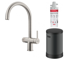 Franke Maris water hub boiler de 4L 3-1 cu robinet de apă clocotită mecanic Twist din oțel inoxidabil 160.0711.523