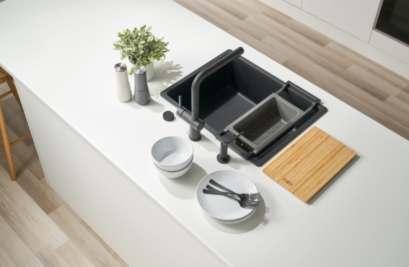 Franke Universal Accessoire All-In Set 1 - Tocător, Tavă de Plastic și Pod Telescopic 112.0655.481