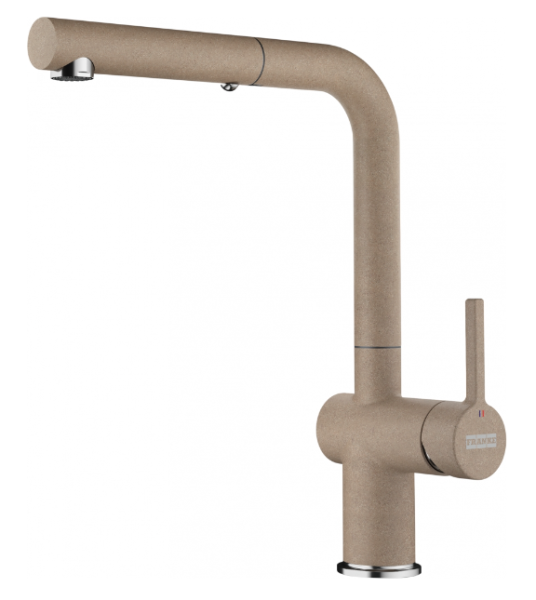 Franke Active L Robinet de bucătărie Oyster Beige cu duș extractibil 115.0653.389