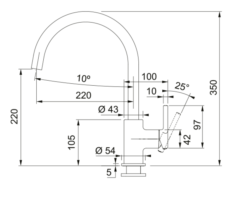 Franke Lina XL Robinet de bucătărie bej Oyster cu gura de scurgere rotativă 115.0626.028