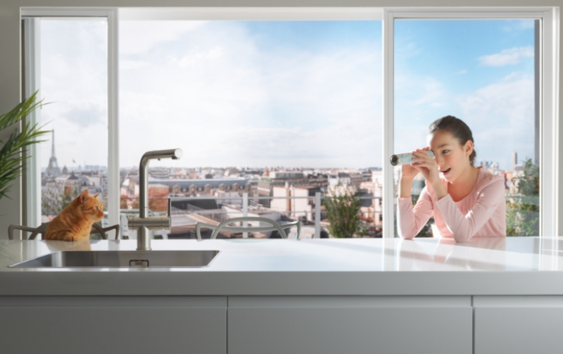 Franke Active Twist Robinet Monocomandă din Inox cu Gură de Scurgere Extensibilă și Funcție Integrată de Operare a Deșeurilor 115.0653.505