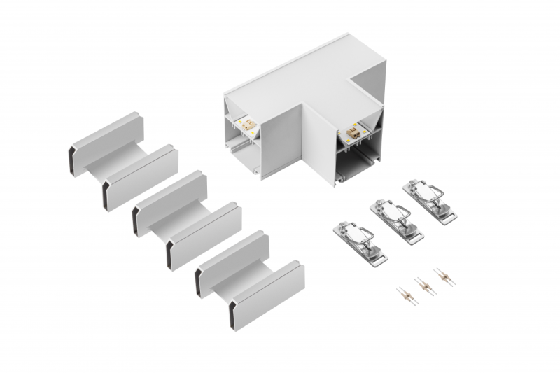 VINEA Conector T, LED, alb
