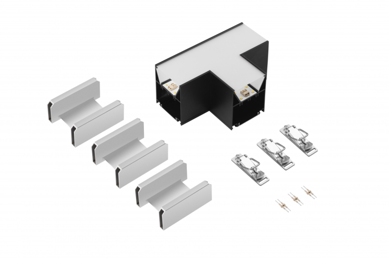 VINEA Conector în formă de T, LED, negru