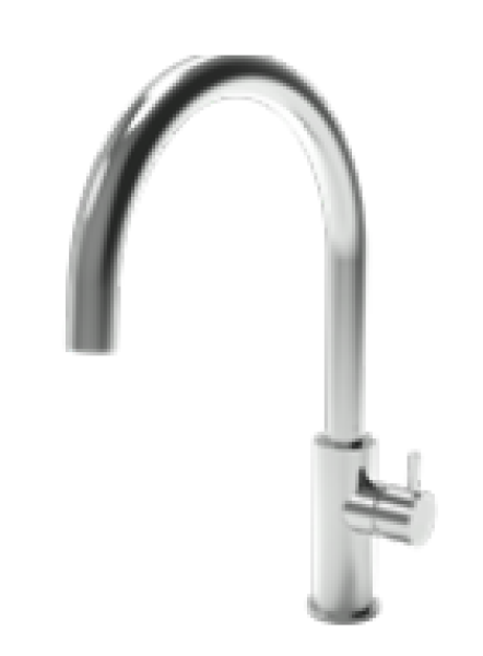 Waterevolution Flow robinet de bucătărie cu gura de scurgere rotativă rotundă gun metal T158UGME