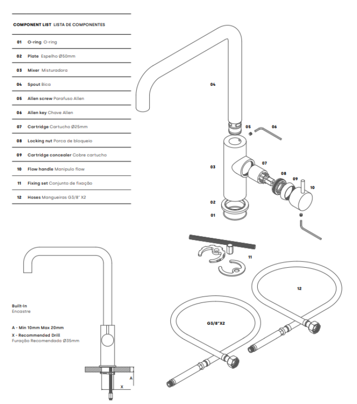 Waterevolution Flow keukenmengkraan met haakse draaibare uitloop chroom T158H01

Waterevolution Flow robinet de bucătărie cu gură de scurgere rotativă la unghi crom T158H01