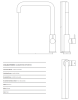 Waterevolution Flow keukenmengkraan met haakse draaibare uitloop messing T158HLE