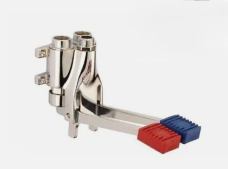 PB Pedal Line Dublu Pedală Mixer de apă cromat pentru Montare pe Perete 1208969759