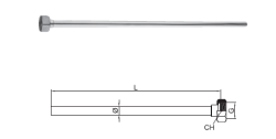 PB Tub de conectare Tub pentru robinet crom 1208969800