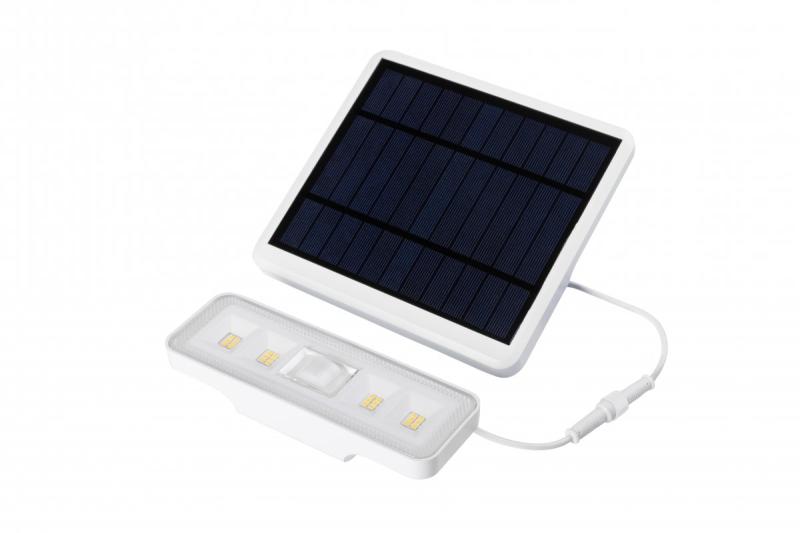 Corp de iluminat solar cu detector de mișcare și amurg DAVOS, LED, 1000lm, 4000K, 2000mAh, IP54, alb