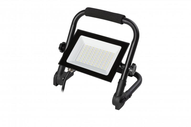 NELI Proiector portabil, LED, 50W, 4500lm, 6400K, AC220-240V, IP65, cablu de 1,5m