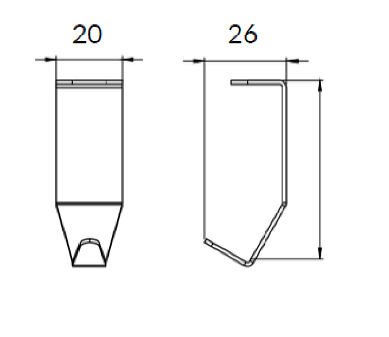 Epka Luxion Cârlig pentru șine de bucătărie Metal Negru 1208969962