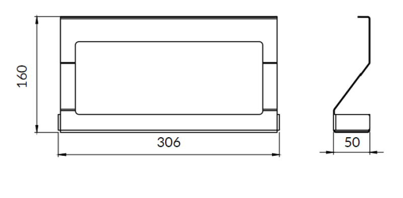 Epka Luxion Suport pentru condimente pentru șine de bucătărie Metal Negru 1208969964